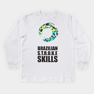 Zenity Brazilian Stroke Skills Shirt Kids Long Sleeve T-Shirt